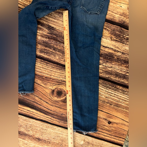 Agolde Medium Stretch Denim Sophie Skinny Jeans Raw Hem 27 - Picture 10 of 10